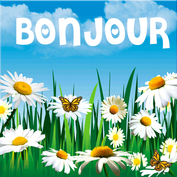 Gif animé bonjour nature
